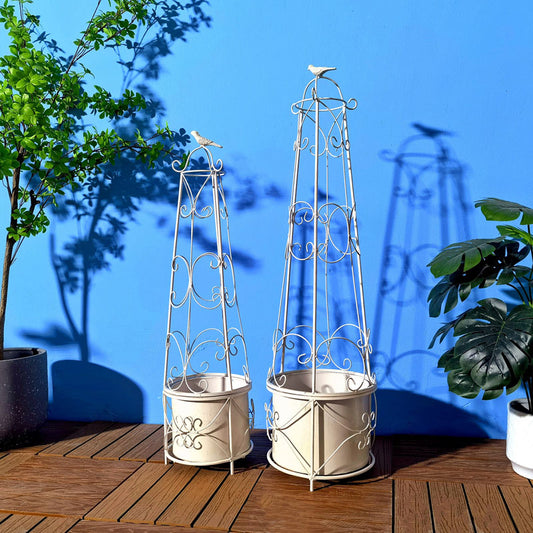 Conical Vegetables Plants Trellis Frame Flower Decorative Garden Tools Plant Support Vine Climbing Rack metal flower stand