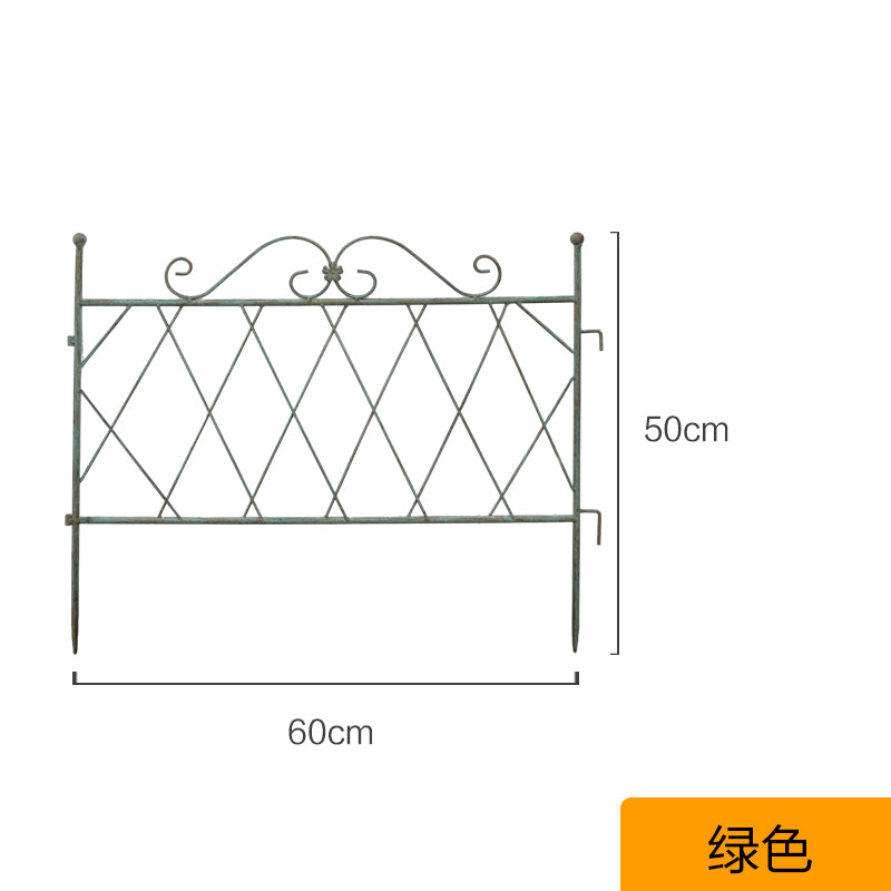 Garden climbing vine flower stand iron screen retro old rose plant balcony outdoor courtyard garden climbing bracket
