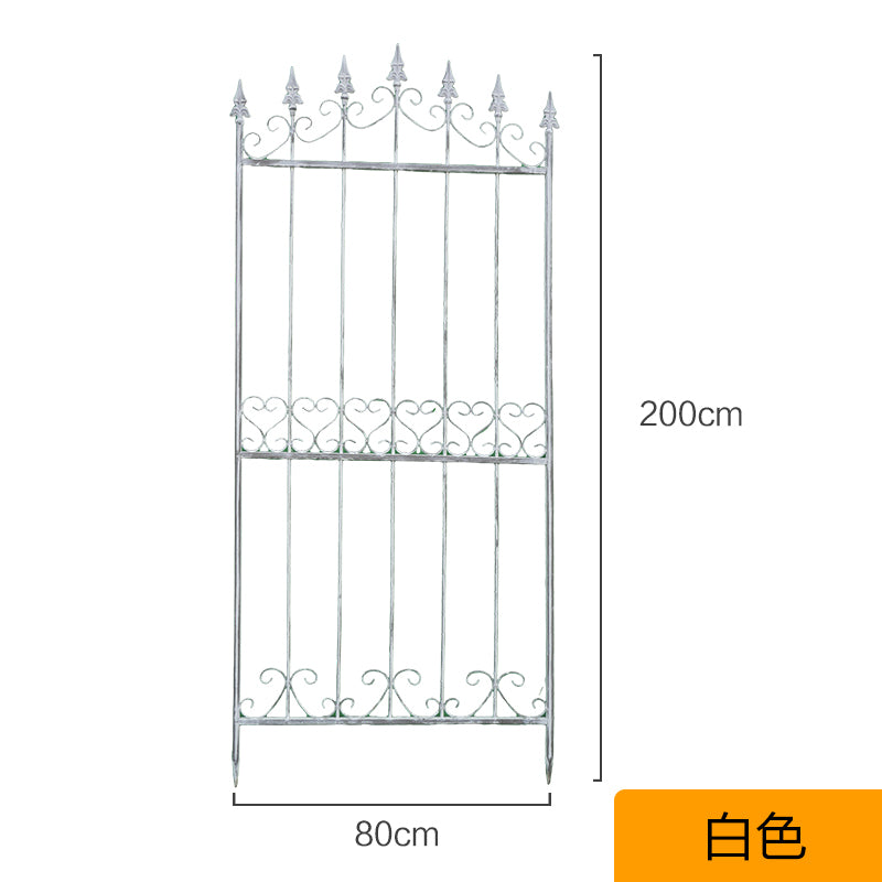 French iron climbing vine flower rack old screen partition outdoor courtyard garden decoration rose climbing rack