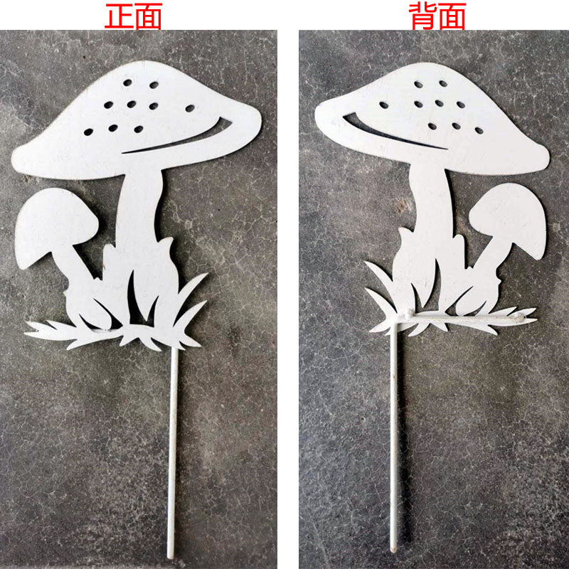 Outdoor yard decoration metal ornament mushroom garden decor Garden Stakes Metal Garden Decor