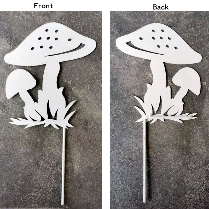 Outdoor yard decoration metal ornament mushroom garden decor Garden Stakes Metal Garden Decor