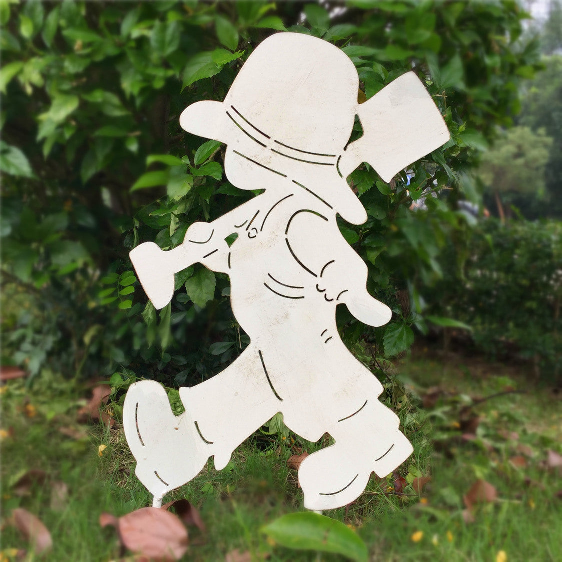 Garden Decor Boy and girl Outdoor Garden Yard Metal Decorative Stake for Garden