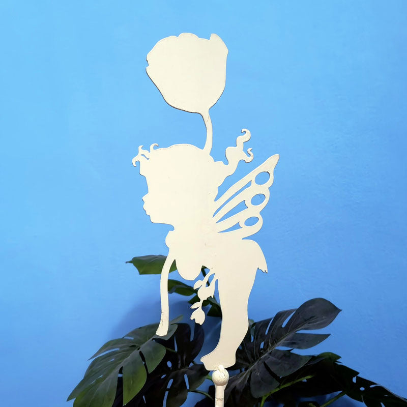 Metal Fairy Silhouette Garden Stakes Yard Decor Art Lawn for Outdoor Home Decor fairy Garden Decorations