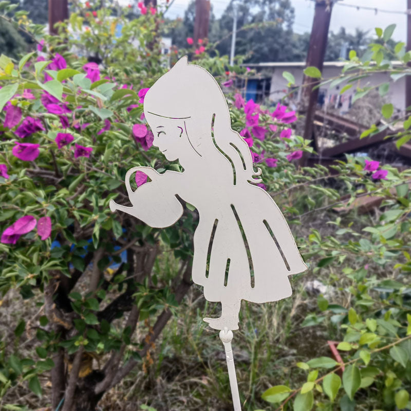 Metal Fairy Silhouette Garden Stakes Yard Decor Art Lawn for Outdoor Home Decor fairy Garden Decorations