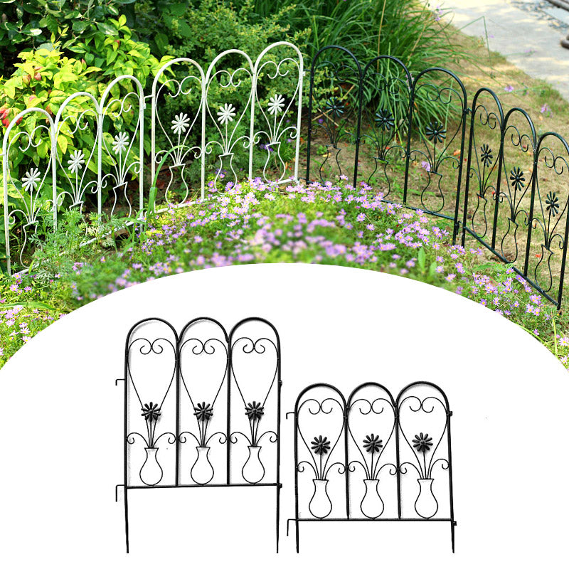 Retro old iron guardrail fence fence railing fence courtyard garden outdoor climbing rack can be assembled
