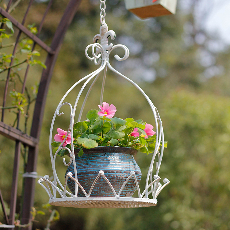 Metal Flower Plant & Stand