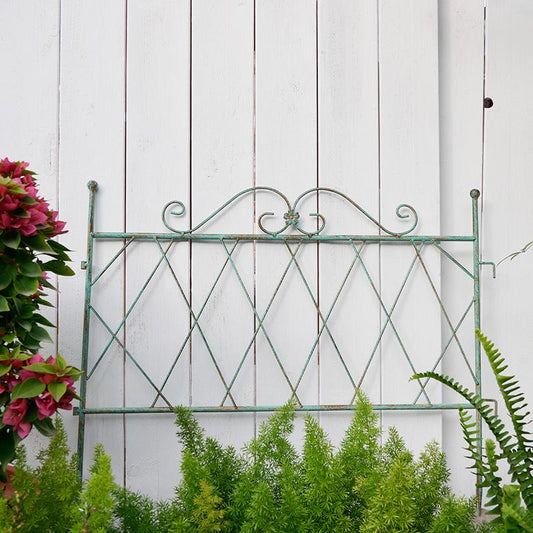 Garden climbing vine flower stand iron screen retro old rose plant balcony outdoor courtyard garden climbing bracket