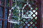 3pcs Leaf vine bird hanging basket hanging flower basket hanging bird feeder fleshy flower pot iron old flower stand