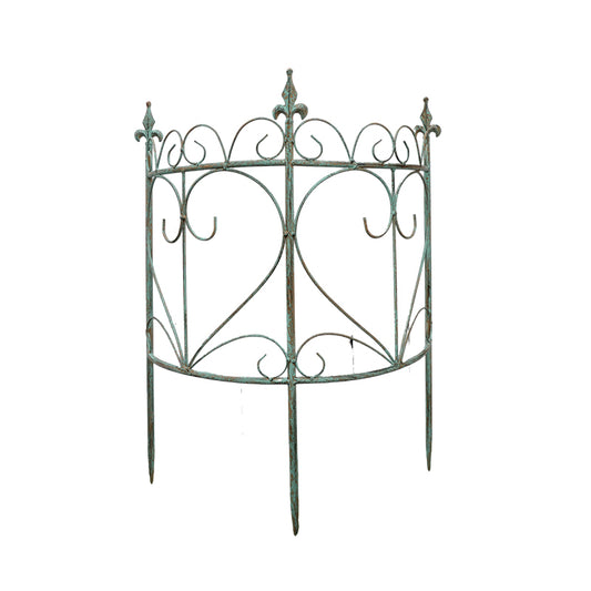 Wrought iron tree fence fence rust-proof guardrail old garden round semi-circular outdoor courtyard European climbing bracket