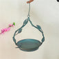 Old iron leaf vine bird hanging bird feeder hanging bird feeding tray succulent hanging basket pot garden courtyard decoration