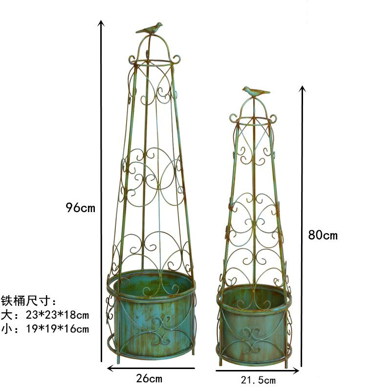 Conical Vegetables Plants Trellis Frame Flower Decorative Garden Tools Plant Support Vine Climbing Rack metal flower stand