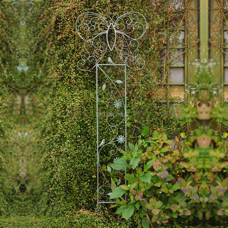 Wholesale Garden Decoration Outdoor Black Garden Stake Square Foot Vine Powder Coated Framed Garden Trellis