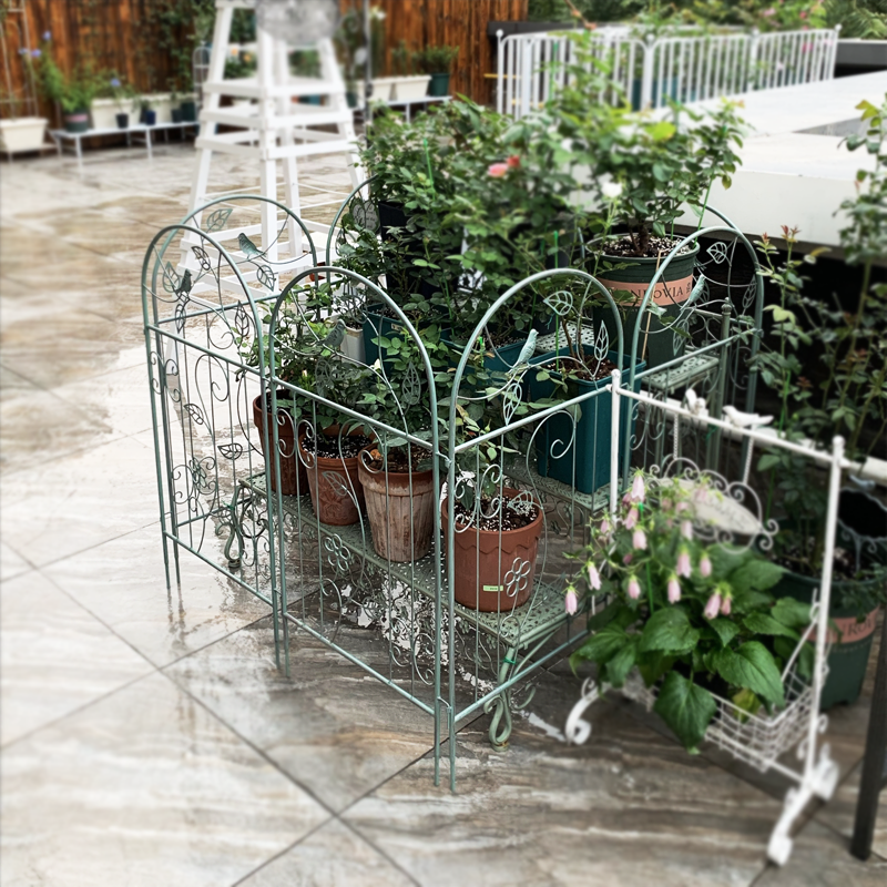 Garden Trellis for Climbing Plants Black Iron Plant Trellis for Potted Plant Support Metal Trellis for Rose