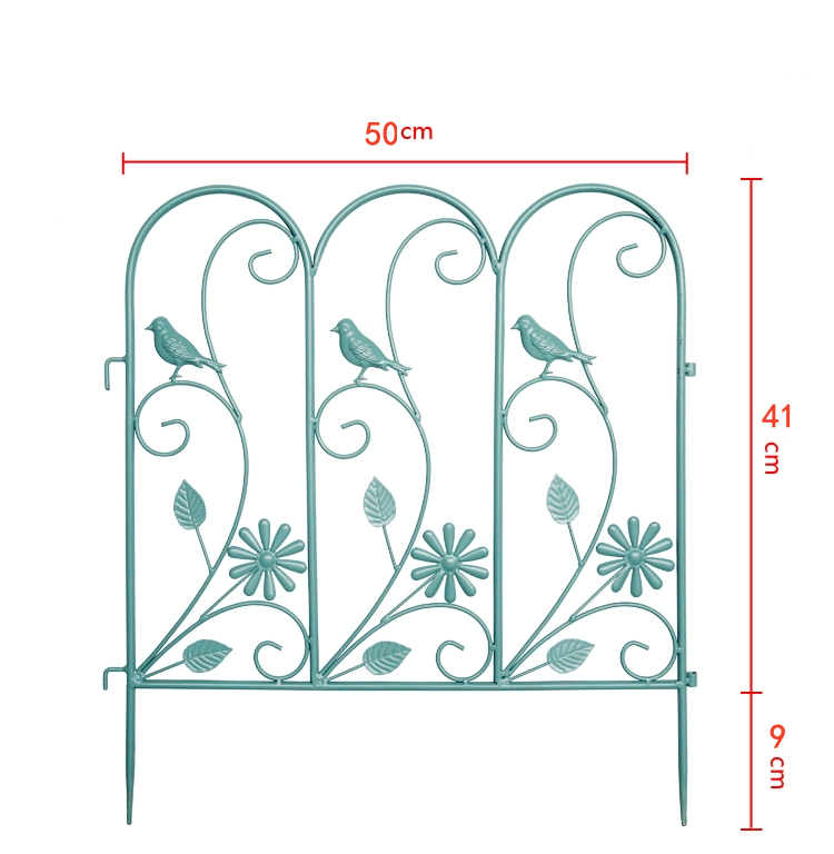 Outdoor Garden Decorative Border Yard Pathways Patio Metal Lawn Edge Fence Panel