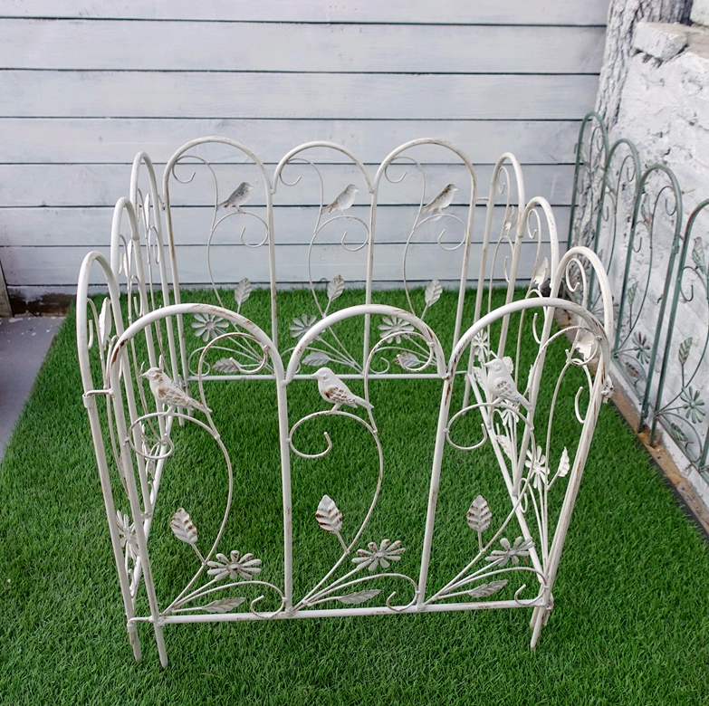 Outdoor Garden Decorative Border Yard Pathways Patio Metal Lawn Edge Fence Panel