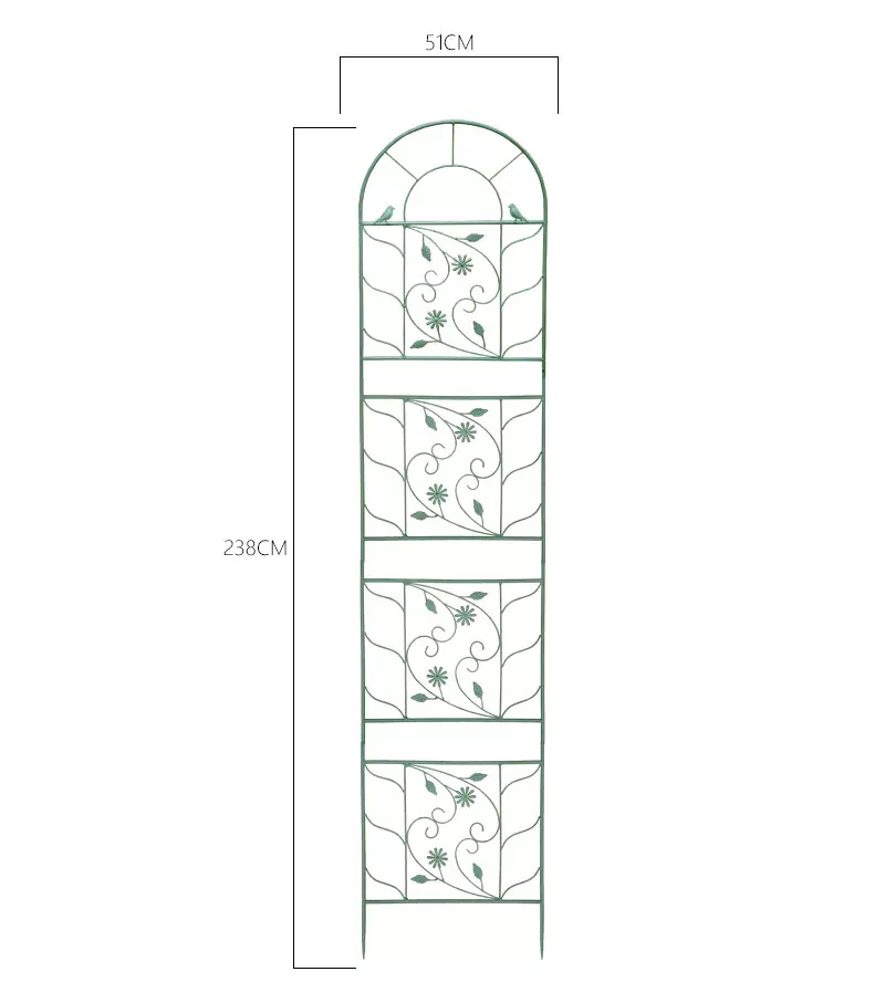 Garden Iron Plant Trellis with Decorative Liana Plants Flower Support Climbing Rack Garden Trellis for Plants