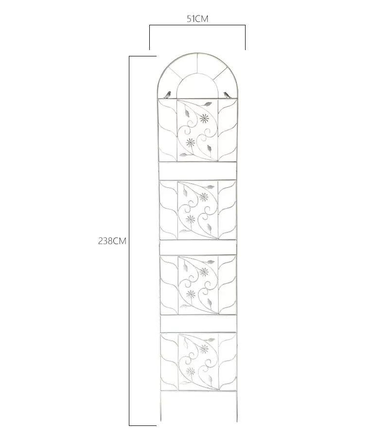 Garden Iron Plant Trellis with Decorative Liana Plants Flower Support Climbing Rack Garden Trellis for Plants