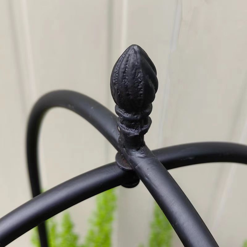 Metal Garden Frame for Climbing Vine Indoor Outdoor Potted Plant Support for Rose Tomato Pea Ivy Cucumbers,Black