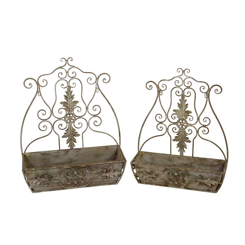 decorative metal planter Stand Flower Pot Holder Rack Storage garden supplies Iron Wall Planter Hanging metal flower stand