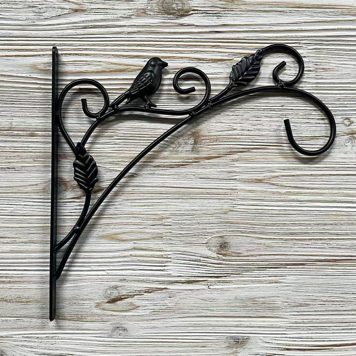 Hanging Plant Bracket Wall Hook Iron Planter Hooks Wall Mounted Decorative Hanger