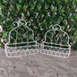 Retro Wall-Mounted Flower Basket Metal Iron Shelf Outdoor Garden Balcony Ornaments Flower Pots & Planters Flower Stand