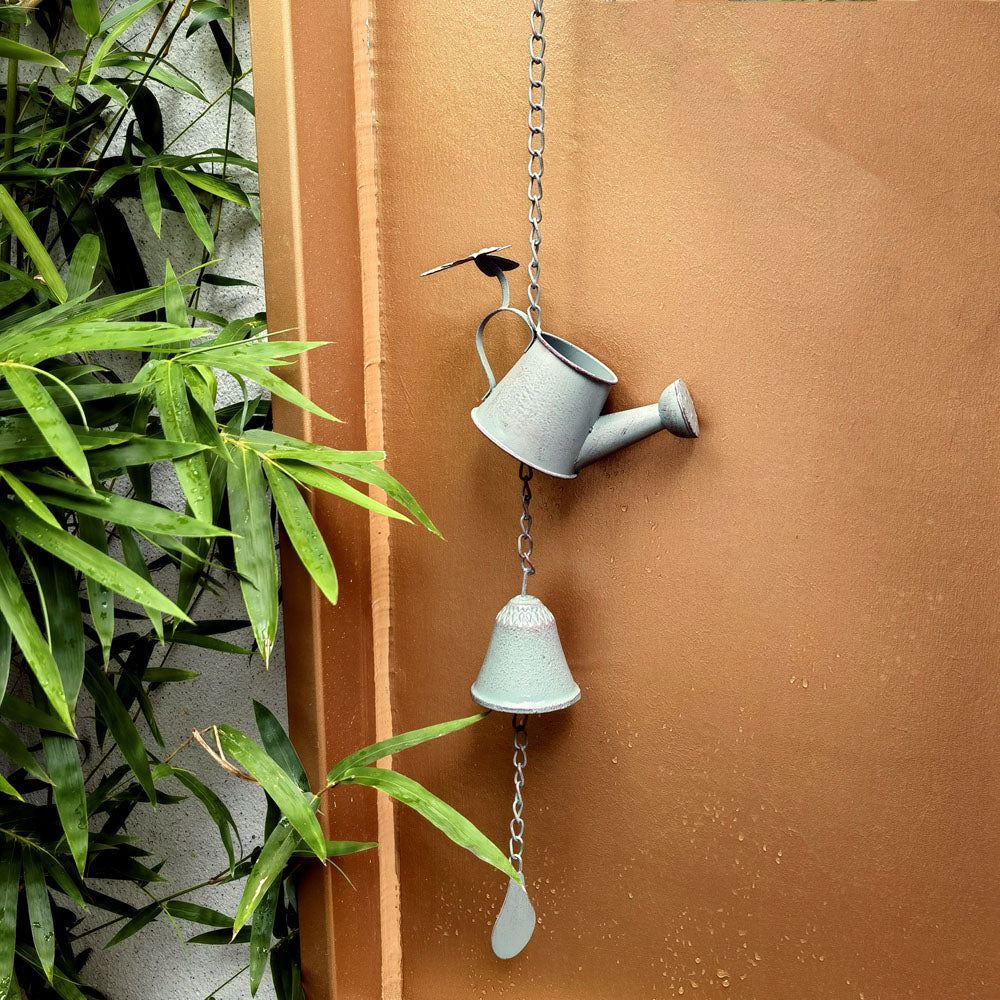 Watering Can Iron Wind Chime Wind Bell Metal Wind chime for Yard Farmhouse Outside Home Decor