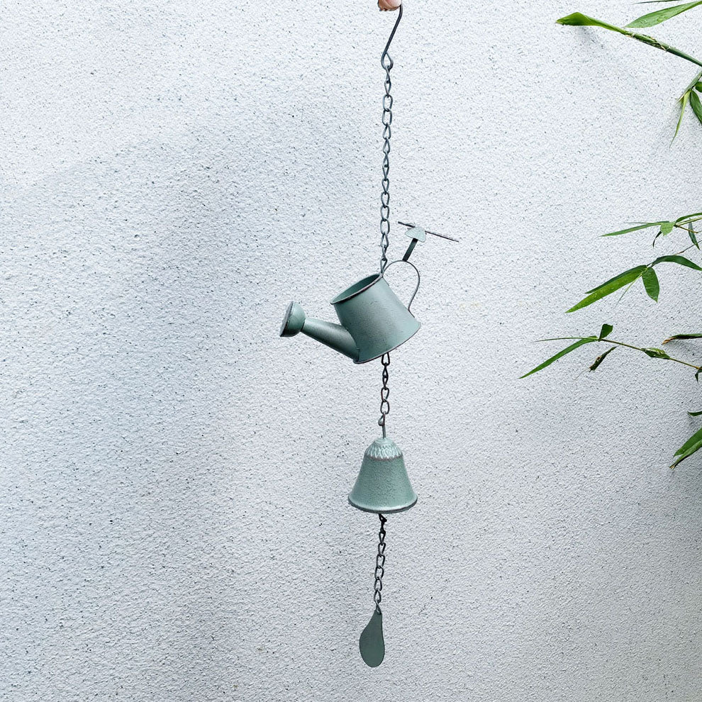 Watering Can Iron Wind Chime Wind Bell Metal Wind chime for Yard Farmhouse Outside Home Decor