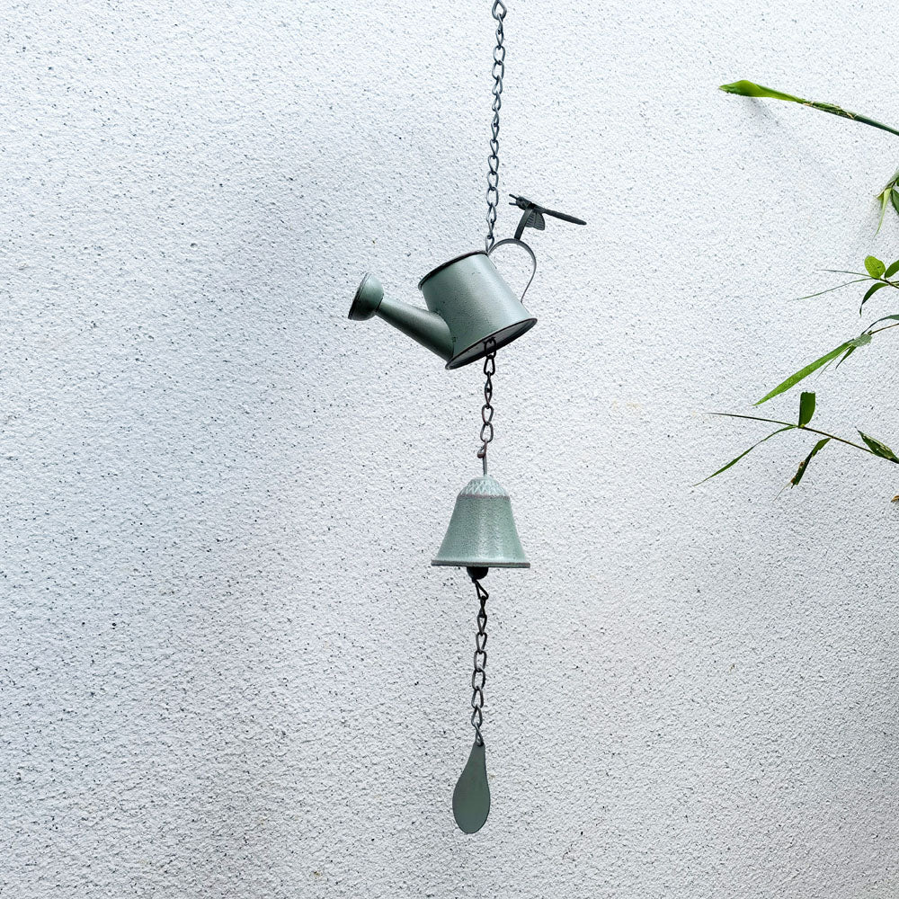 Watering Can Iron Wind Chime Wind Bell Metal Wind chime for Yard Farmhouse Outside Home Decor