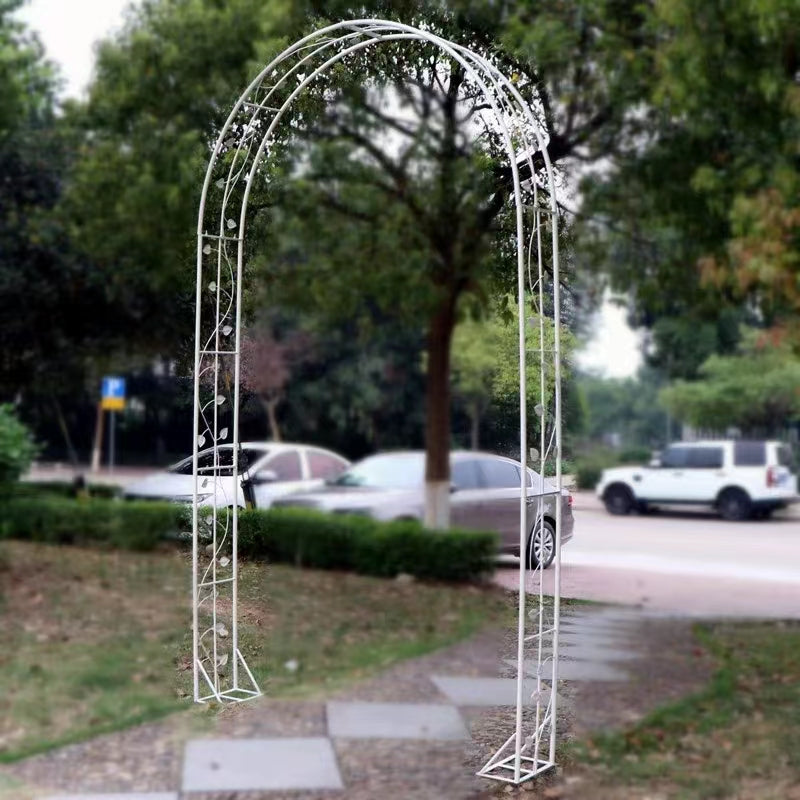 metal garden arbor trellis for climbing plant vine outdoor arch gate round metal garden arch for plants