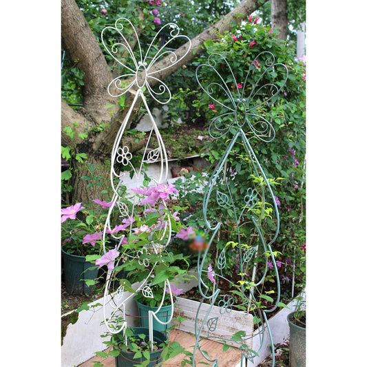 Butterfly Retractable Climbing Frame Metal Plant Frame Garden Fence Creates Ideal Trellis for Climbing Plants