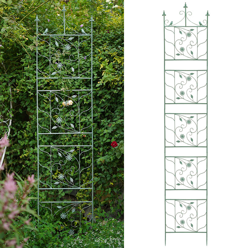 Easily Assembled Sustainable Customized Metal Garden Trellis Plant Climbing Iron Garden Fence Arch Vines Flowers Plant Trellis