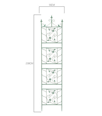 Easily Assembled Sustainable Customized Metal Garden Trellis Plant Climbing Iron Garden Fence Arch Vines Flowers Plant Trellis