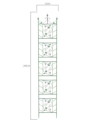 Easily Assembled Sustainable Customized Metal Garden Trellis Plant Climbing Iron Garden Fence Arch Vines Flowers Plant Trellis