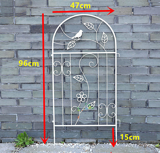 Garden Trellis for Climbing Plants Black Iron Plant Trellis for Potted Plant Support Metal Trellis for Rose