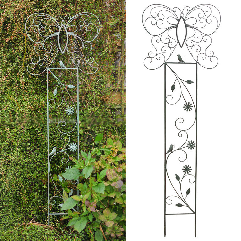 Wholesale Garden Decoration Outdoor Black Garden Stake Square Foot Vine Powder Coated Framed Garden Trellis