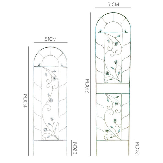 Rustic Plant Garden Trellis Metal Wire for Outdoor Climbing Flowers and Vines trellis for climbing plants