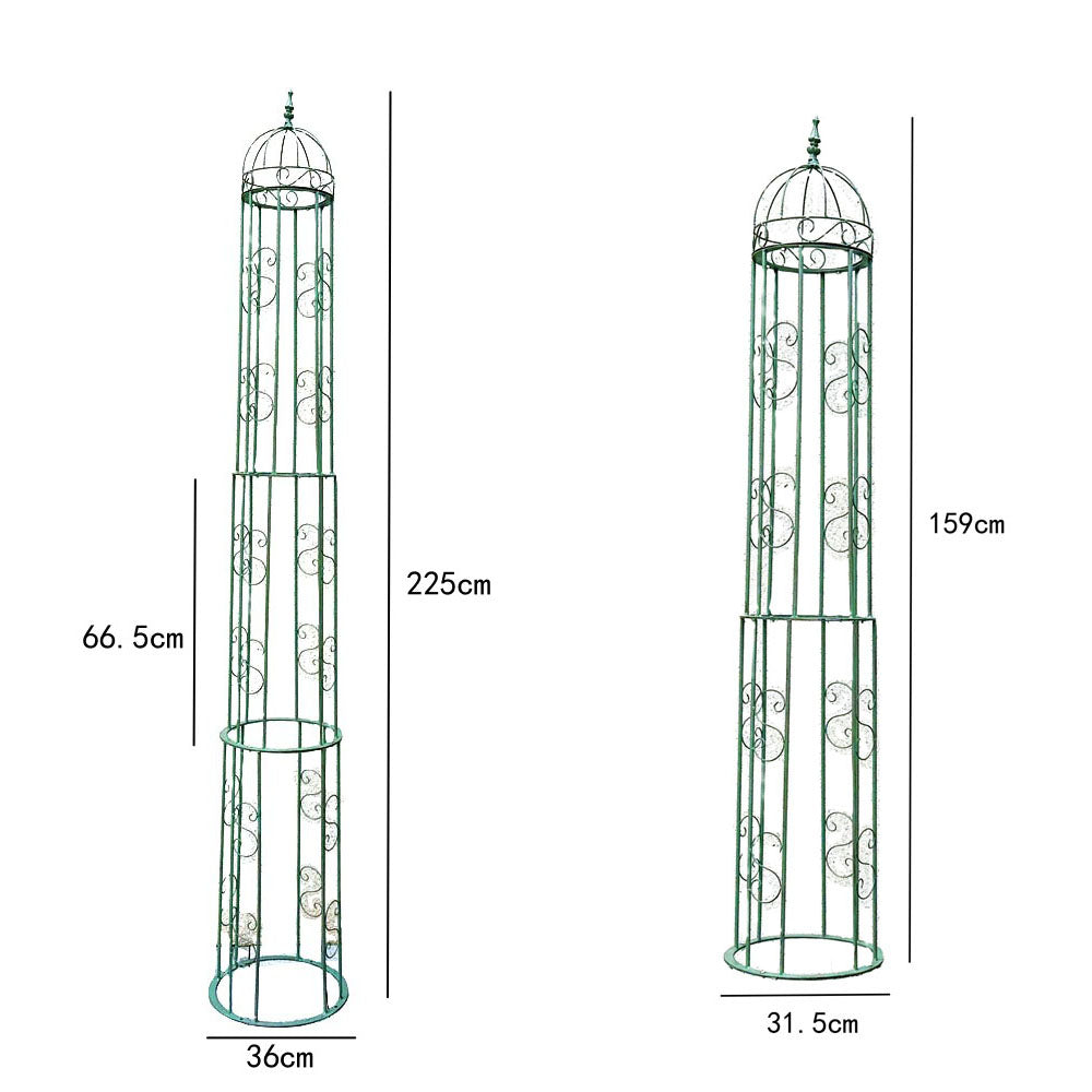Garden Metal lron Flower Stand Splicing Climbing Vine Flower Stand With Double layer