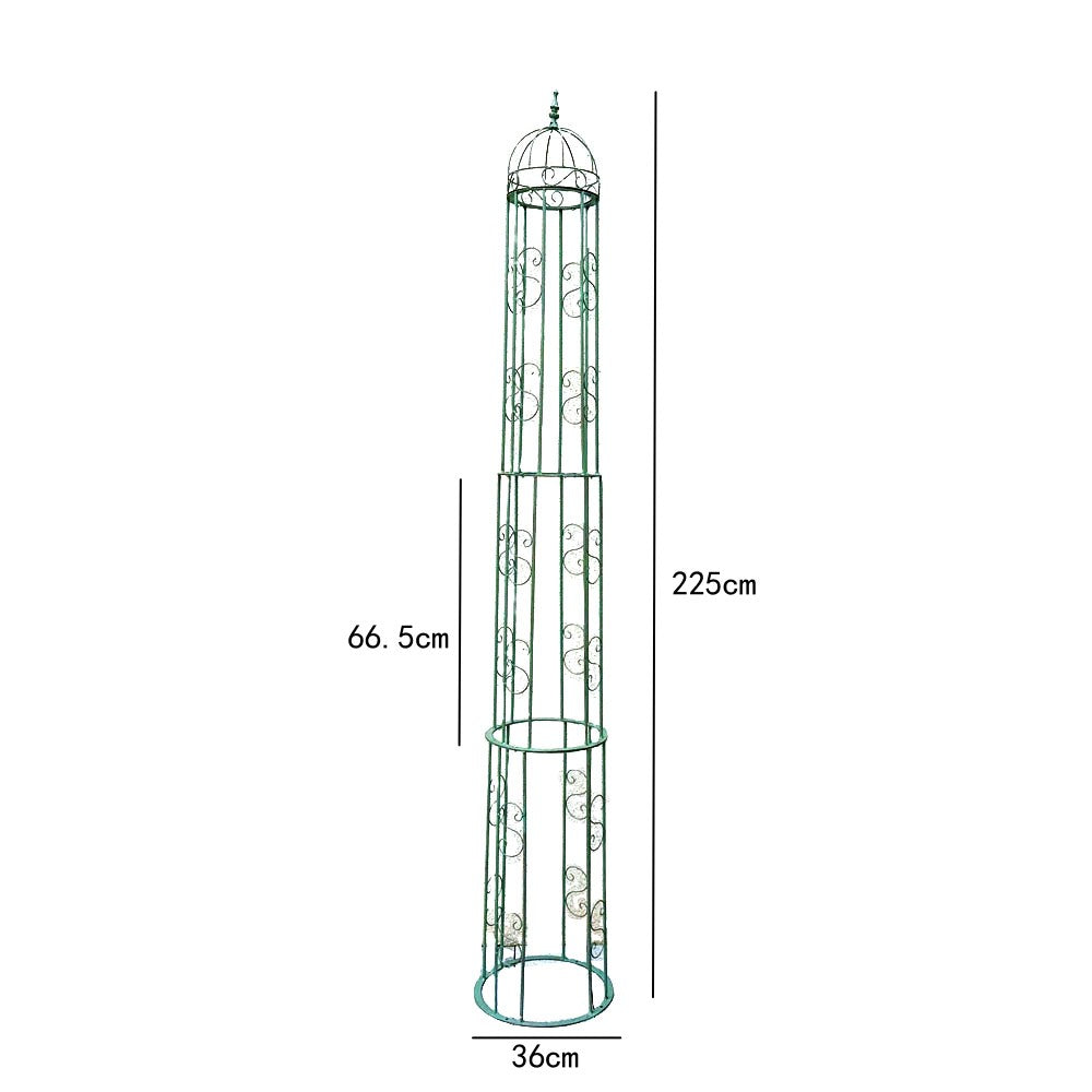 Garden Metal lron Flower Stand Splicing Climbing Vine Flower Stand With Double layer