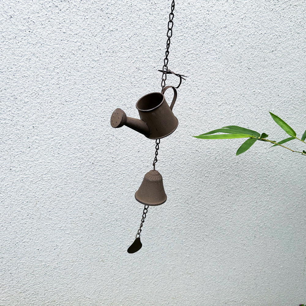 Watering Can Iron Wind Chime Wind Bell Metal Wind chime for Yard Farmhouse Outside Home Decor