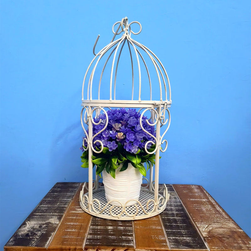 wrought iron flower basket garden hanging pot hanging orchid balcony pot fishing hanging basket