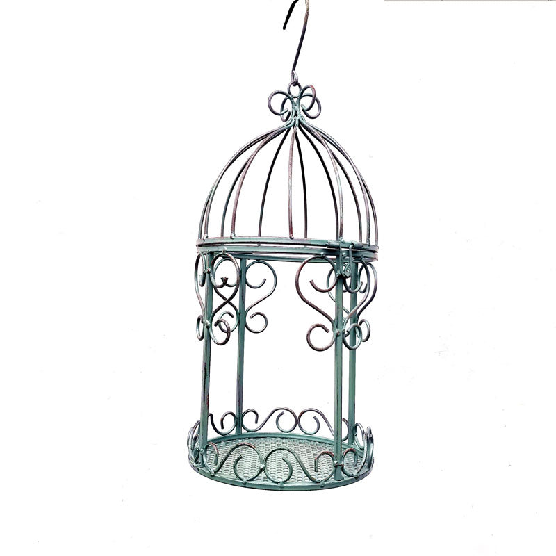 wrought iron flower basket garden hanging pot hanging orchid balcony pot fishing hanging basket