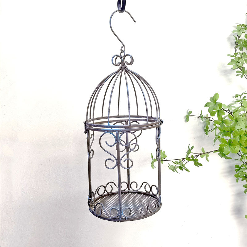 wrought iron flower basket garden hanging pot hanging orchid balcony pot fishing hanging basket