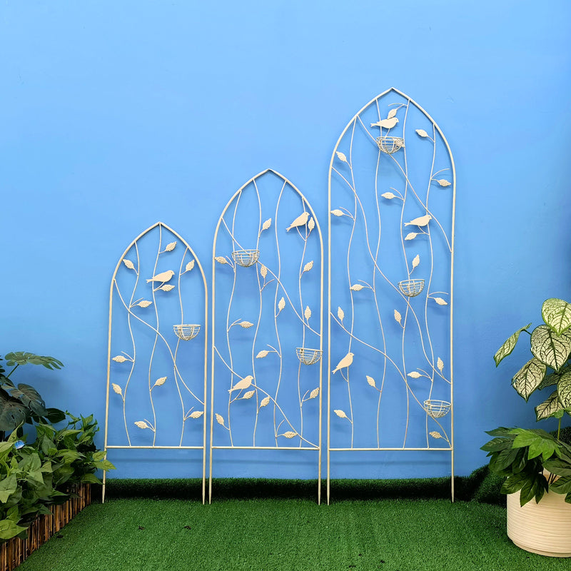 High Quality Outdoor Metal Climbing Frame Garden Fence for Plant Flower Wall Climbing Garden Trellis for climbing plants