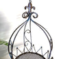 Iron Birdcage Hanging Planter, Metal Wire Flower Pot Basket Wrought Iron Plant Stands for Plants