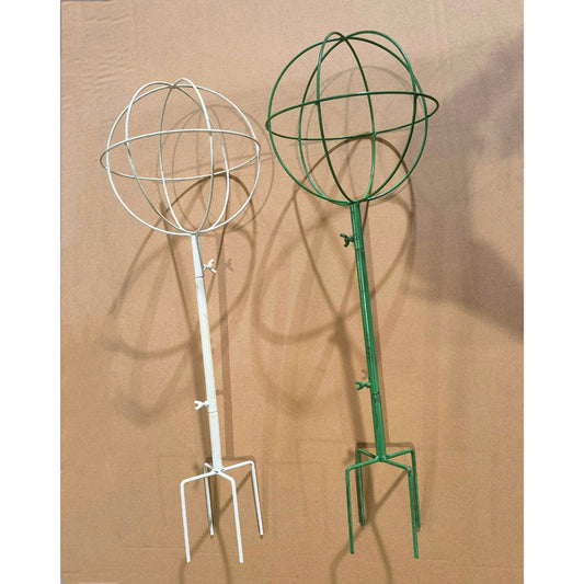 Iron Garden Trellis Metal Plant Support Stake Flower Climbing Sticks Heart Round Shaped Garden Trellis For Climbing Plants Metal