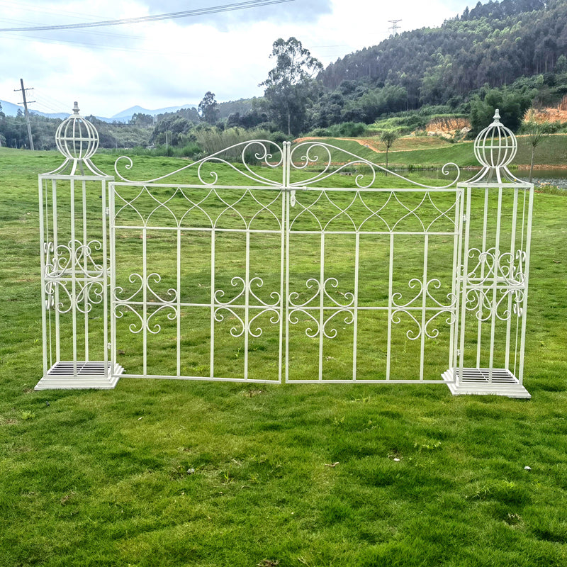 Large Metal Arch Frame Wedding Decoration Arch Backdrop Stand Garden Arbor Arch with gate