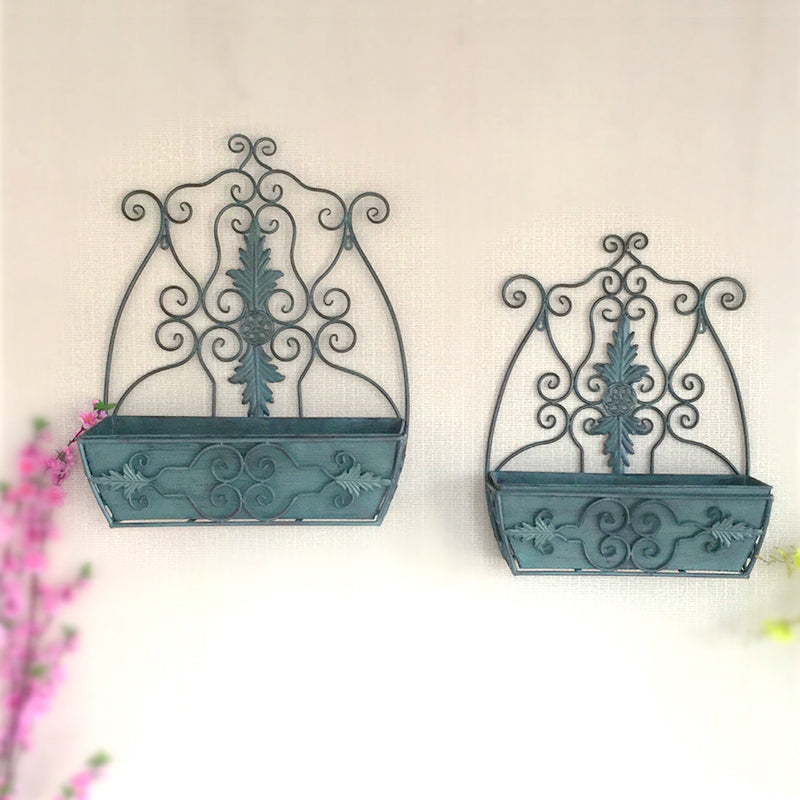 decorative metal planter Stand Flower Pot Holder Rack Storage garden supplies Iron Wall Planter Hanging metal flower stand