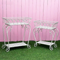 metal plant stand, patio stand 2 brackets, patio / garden / balcony features iron flower pot stand