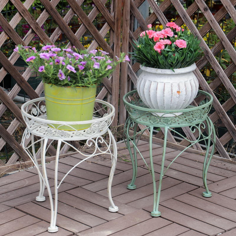 Flower Pot Planter rack Metal Stool Design Coated Indoor/Outdoor Use Garden Flower Pots & Planters For iron plant stand