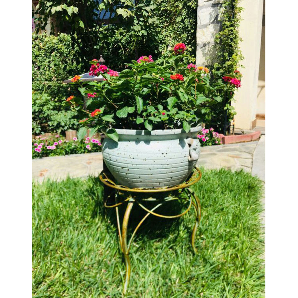 for Iron Potted Stand Holder, Indoor Outdoor Planter Supports Display Rack for Home & Garden De plant stand indoor